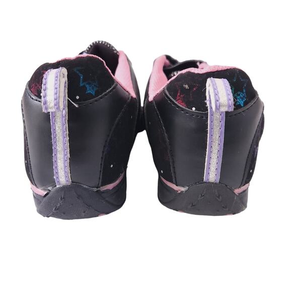 Girls Sneakers Size 4 Danskin Black, Hook and Loop Closure Athletic Shoes - Picture 5 of 7